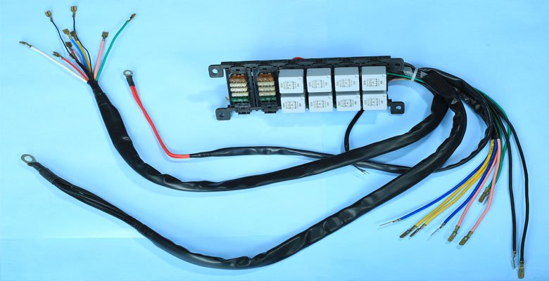 Bus AC fuse box wiring harness manufactured by Harness Techniques (I) Pvt. Ltd., leading bus AC fuse box wiring harness manufacturer in India, bus fire alarm system wiring harness manufacturer in India and bus wiring harness manufacturer in India.